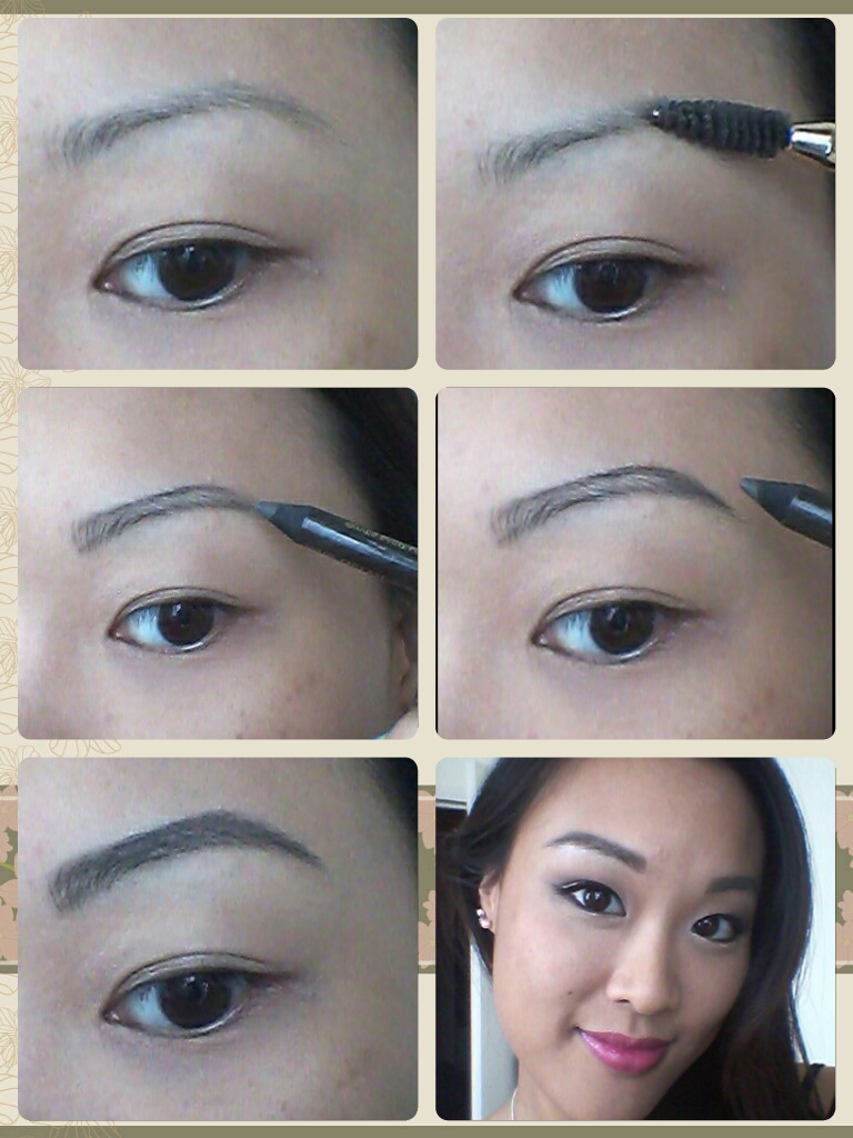 Doing my brows with a pencil | nhieu.beauty
